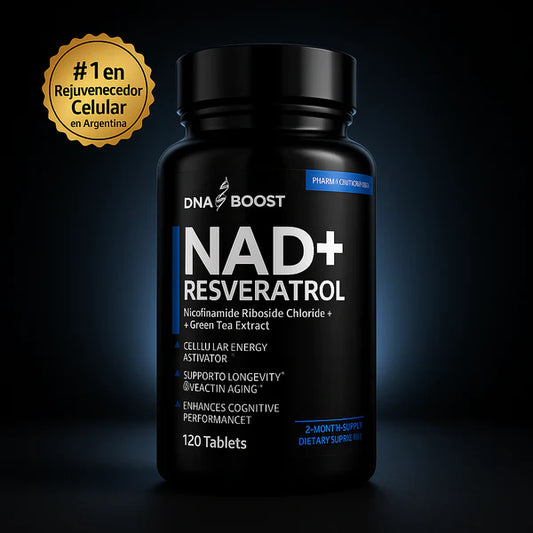 NAD+ RESVERATROL | 120 COMPRIMIDOS | RINDE 2 MESES